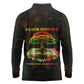 Black History Tree of Knowledge Long Sleeve Polo Shirt Pan-African Afrocentric Drip Art Illustration