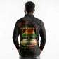Black History Tree of Knowledge Long Sleeve Polo Shirt Pan-African Afrocentric Drip Art Illustration