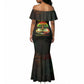 Black History Tree of Knowledge Mermaid Dress Pan-African Afrocentric Drip Art Illustration