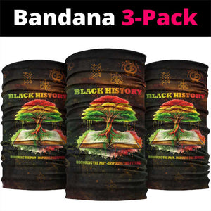 Black History Tree of Knowledge Neck Gaiter Pan-African Afrocentric Drip Art Illustration