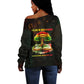 Black History Tree of Knowledge Off Shoulder Sweater Pan-African Afrocentric Drip Art Illustration