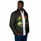 Black History Tree of Knowledge Padded Jacket Pan-African Afrocentric Drip Art Illustration