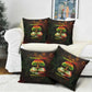 Black History Tree of Knowledge Pillow Cover Pan-African Afrocentric Drip Art Illustration