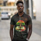 Black History Tree of Knowledge Polo Shirt Pan-African Afrocentric Drip Art Illustration