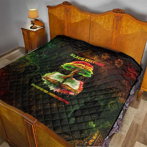 Black History Tree of Knowledge Quilt Pan-African Afrocentric Drip Art Illustration
