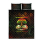 Black History Tree of Knowledge Quilt Bed Set Pan-African Afrocentric Drip Art Illustration