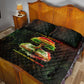 Black History Tree of Knowledge Quilt Bed Set Pan-African Afrocentric Drip Art Illustration