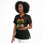 Black History Tree of Knowledge Scrub Top Pan-African Afrocentric Drip Art Illustration