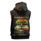 Black History Tree of Knowledge Sleeveless Zip Hoodie Pan-African Afrocentric Drip Art Illustration