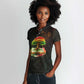 Black History Tree of Knowledge Women Polo Shirt Pan-African Afrocentric Drip Art Illustration