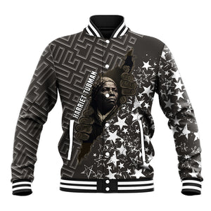 Harriet Tubman Underground Railroad Baseball Jacket Fearless In The Dark - Civil Rights Hero Vintage Art