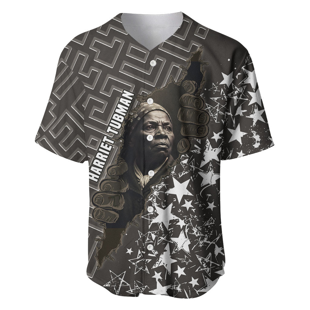 Harriet Tubman Underground Railroad Baseball Jersey Fearless In The Dark - Civil Rights Hero Vintage Art