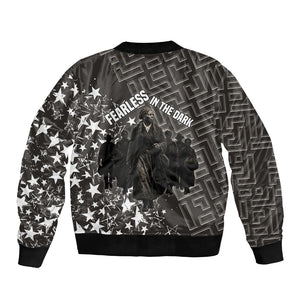 Harriet Tubman Underground Railroad Bomber Jacket Fearless In The Dark - Civil Rights Hero Vintage Art