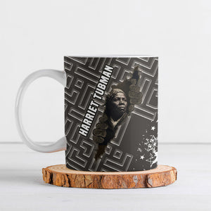 Harriet Tubman Underground Railroad Ceramic Mug Fearless In The Dark - Civil Rights Hero Vintage Art