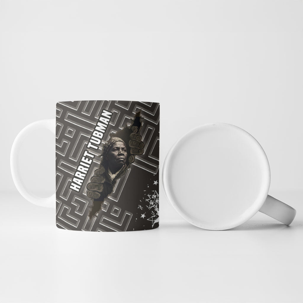 Harriet Tubman Underground Railroad Ceramic Mug Fearless In The Dark - Civil Rights Hero Vintage Art