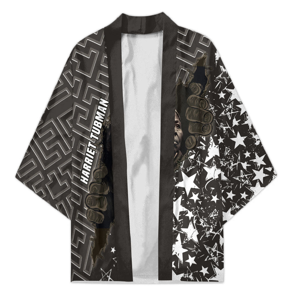 Harriet Tubman Underground Railroad Kimono Fearless In The Dark - Civil Rights Hero Vintage Art