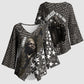 Harriet Tubman Underground Railroad Kimono Sleeve Blouse Fearless In The Dark - Civil Rights Hero Vintage Art