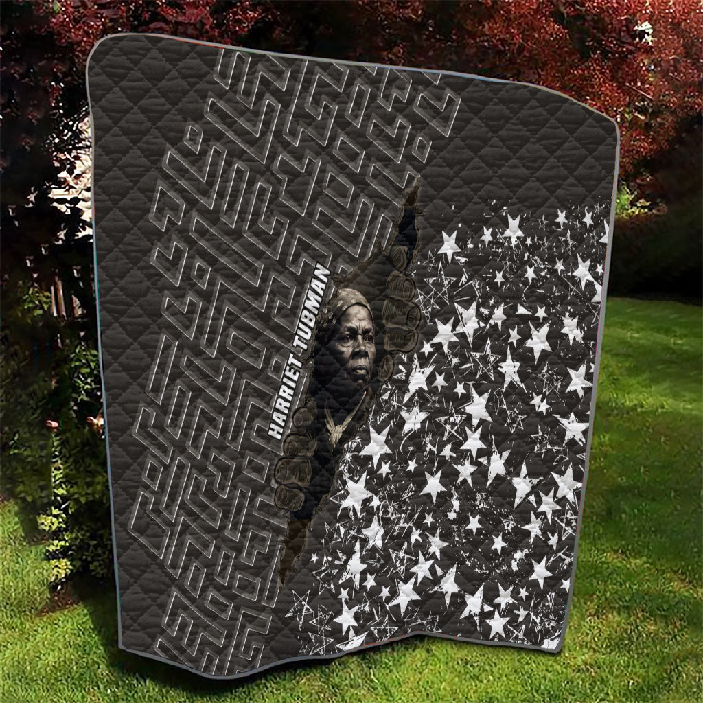 Harriet Tubman Underground Railroad Quilt Fearless In The Dark - Civil Rights Hero Vintage Art