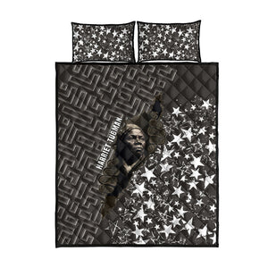 Harriet Tubman Underground Railroad Quilt Bed Set Fearless In The Dark - Civil Rights Hero Vintage Art