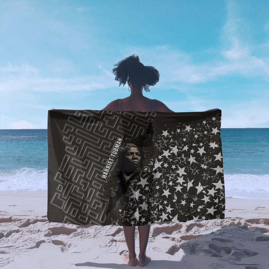 Harriet Tubman Underground Railroad Sarong Fearless In The Dark - Civil Rights Hero Vintage Art