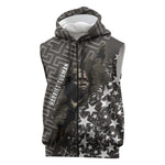 Harriet Tubman Underground Railroad Sleeveless Zip Hoodie Fearless In The Dark - Civil Rights Hero Vintage Art