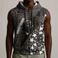 Harriet Tubman Underground Railroad Sleeveless Zip Hoodie Fearless In The Dark - Civil Rights Hero Vintage Art