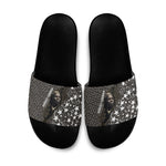Harriet Tubman Underground Railroad Slide Sandals Fearless In The Dark - Civil Rights Hero Vintage Art
