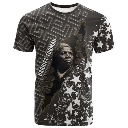 Harriet Tubman Underground Railroad T shirt Fearless In The Dark - Civil Rights Hero Vintage Art