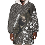 Harriet Tubman Underground Railroad Wearable Blanket Hoodie Fearless In The Dark - Civil Rights Hero Vintage Art