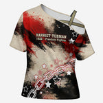 Freedom Fighter Harriet Tubman Cross Shoulder Shirt Freedom Was The Destination 1822