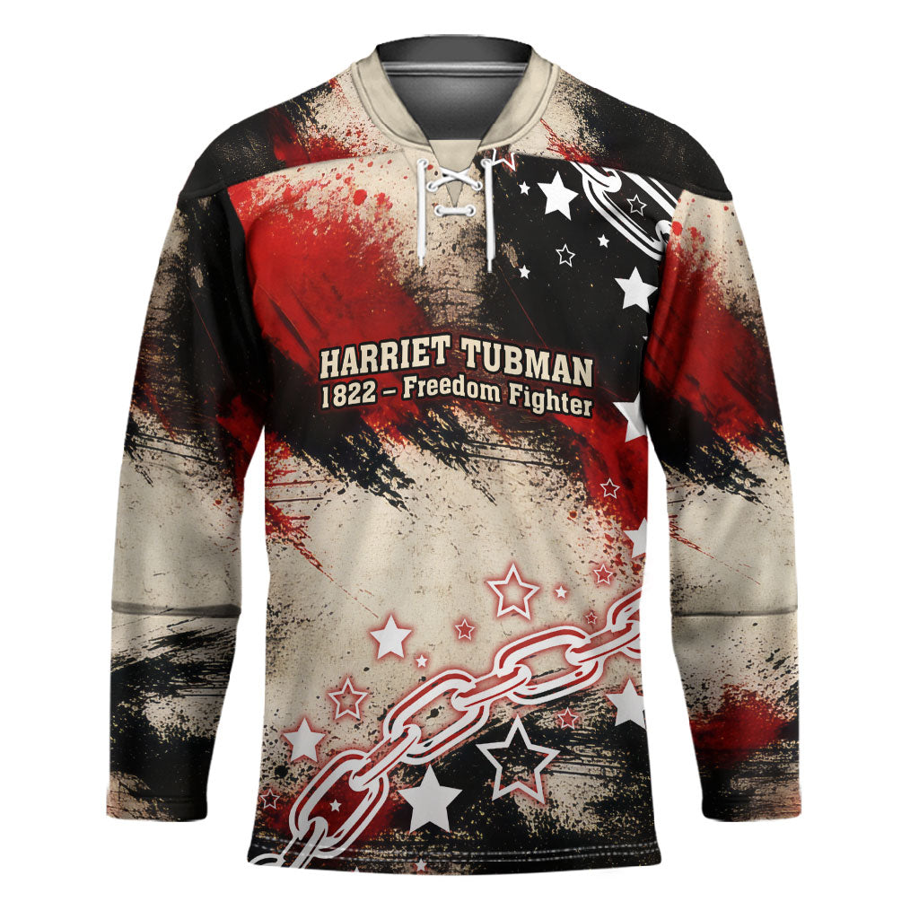 Freedom Fighter Harriet Tubman Hockey Jersey Freedom Was The Destination 1822
