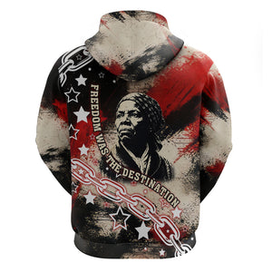 Freedom Fighter Harriet Tubman Hoodie Freedom Was The Destination 1822