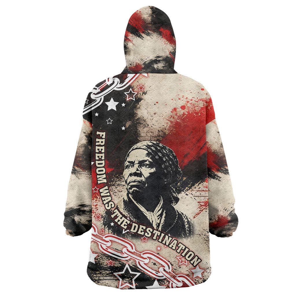 Freedom Fighter Harriet Tubman Kid Wearable Blanket Hoodie Freedom Was The Destination 1822