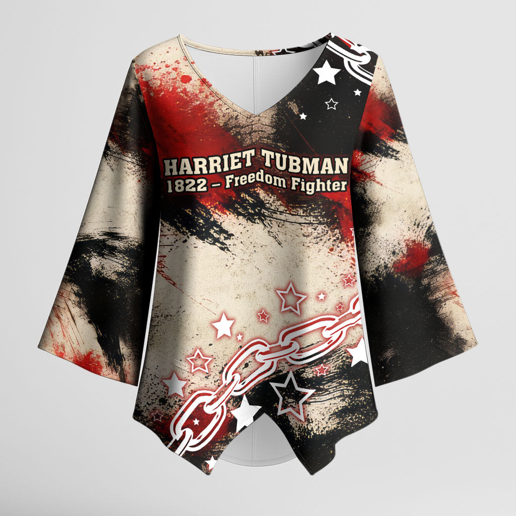 Freedom Fighter Harriet Tubman Kimono Sleeve Blouse Freedom Was The Destination 1822