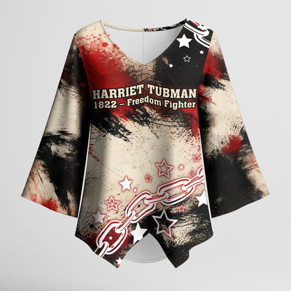 Freedom Fighter Harriet Tubman Kimono Sleeve Blouse Freedom Was The Destination 1822