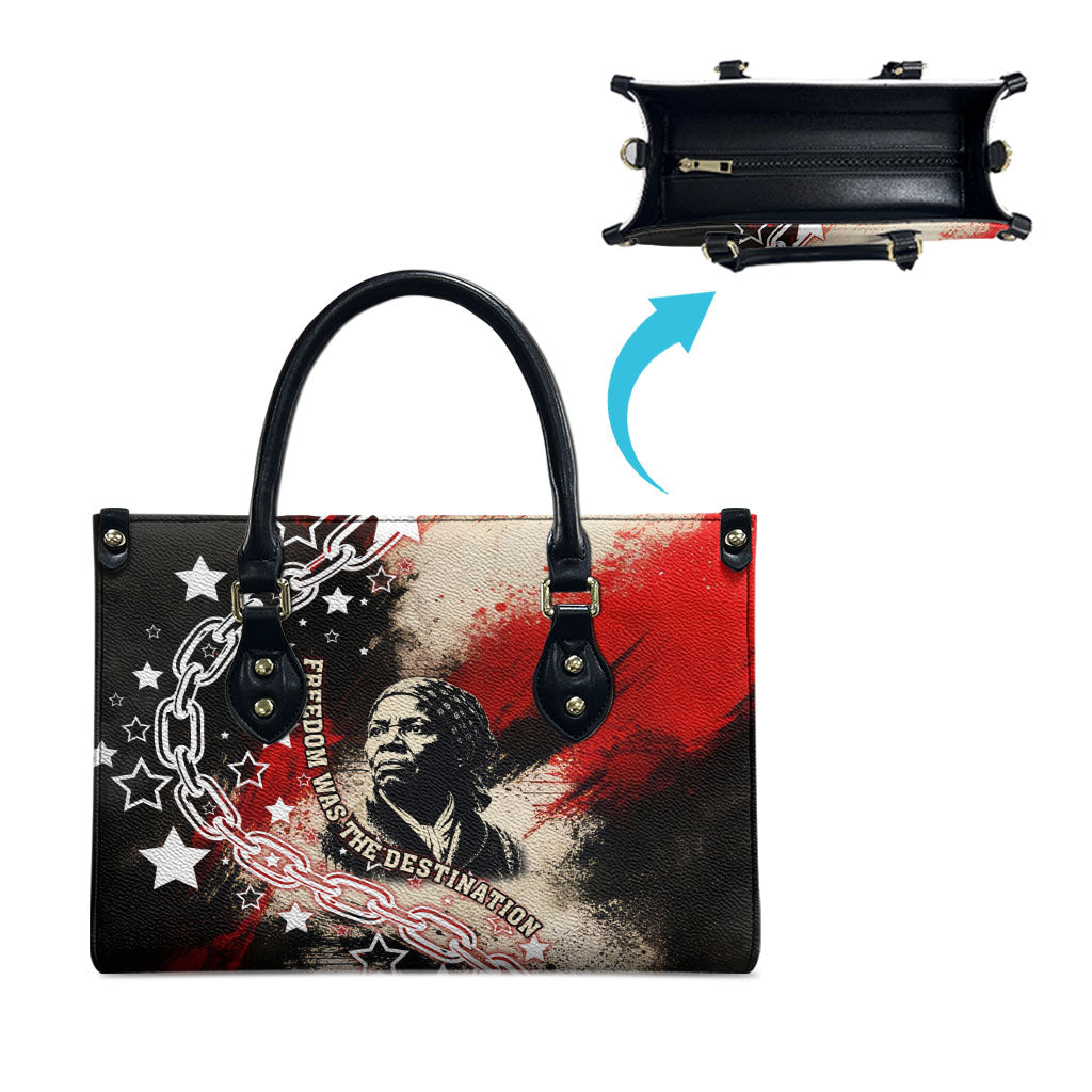 Freedom Fighter Harriet Tubman Leather Bag Freedom Was The Destination 1822