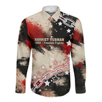 Freedom Fighter Harriet Tubman Long Sleeve Button Shirt Freedom Was The Destination 1822