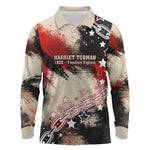 Freedom Fighter Harriet Tubman Long Sleeve Polo Shirt Freedom Was The Destination 1822