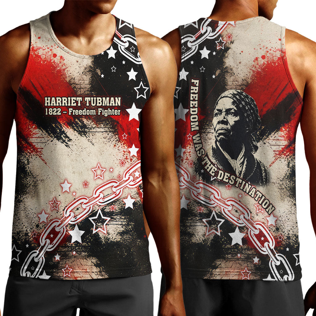 Freedom Fighter Harriet Tubman Men Tank Top Freedom Was The Destination 1822