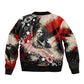 Freedom Fighter Harriet Tubman Sleeve Zip Bomber Jacket Freedom Was The Destination 1822