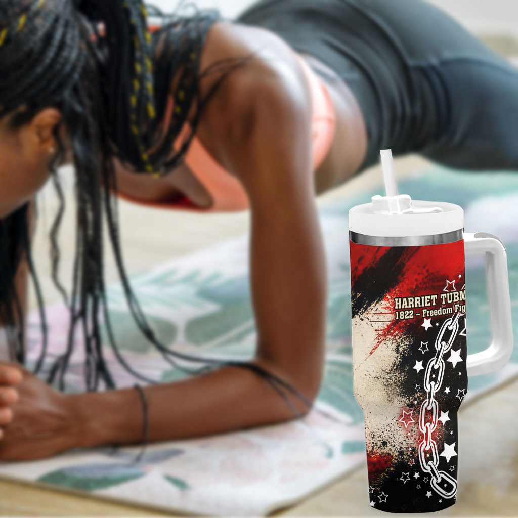 Freedom Fighter Harriet Tubman Tumbler With Handle Freedom Was The Destination 1822