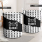 Malcolm X 101 Years Of Resistance Laundry Basket Civil Rights Leader Portrait - Monochrome X Pattern