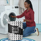 Malcolm X 101 Years Of Resistance Laundry Basket Civil Rights Leader Portrait - Monochrome X Pattern