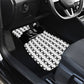 Malcolm X 101 Years Of Resistance Car Mats Civil Rights Leader Portrait - Monochrome X Pattern