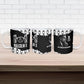 Malcolm X 101 Years Of Resistance Ceramic Mug Civil Rights Leader Portrait - Monochrome X Pattern