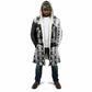 Malcolm X 101 Years Of Resistance Cloak Civil Rights Leader Portrait - Monochrome X Pattern