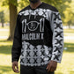 Malcolm X 101 Years Of Resistance Hockey Jersey Civil Rights Leader Portrait - Monochrome X Pattern