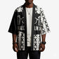 Malcolm X 101 Years Of Resistance Kimono Civil Rights Leader Portrait - Monochrome X Pattern