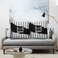 Malcolm X 101 Years Of Resistance Pillow Cover Civil Rights Leader Portrait - Monochrome X Pattern