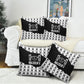Malcolm X 101 Years Of Resistance Pillow Cover Civil Rights Leader Portrait - Monochrome X Pattern